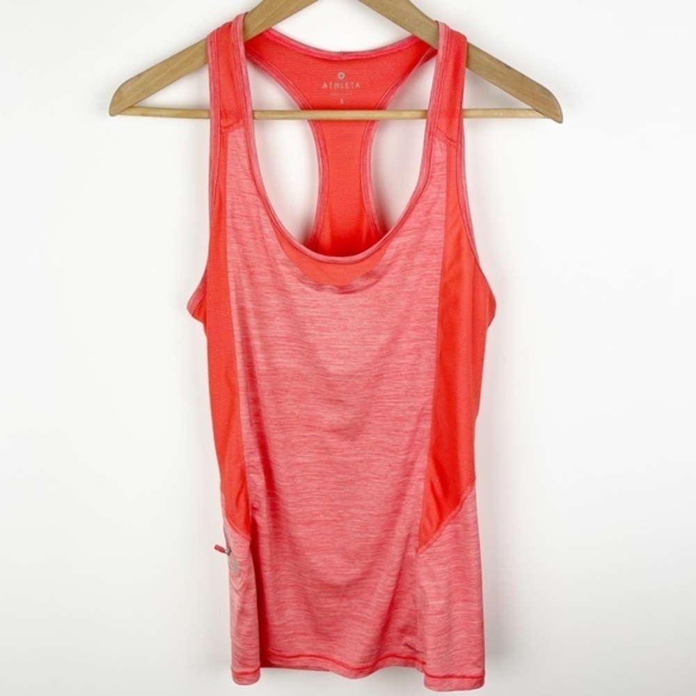 athleta Forerunner Tank Coral Sunset Racerback Size Small - Picture 1 of 8